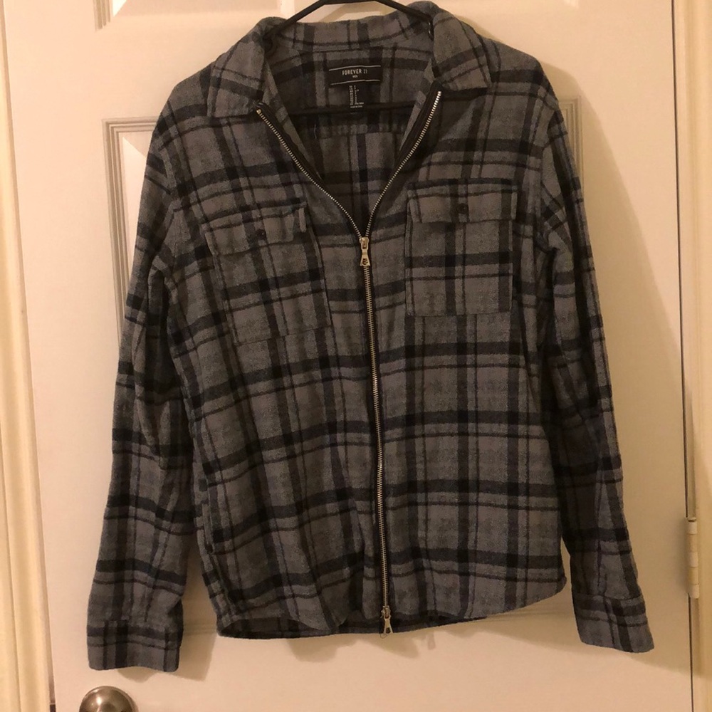 Men’s zip up flannel
